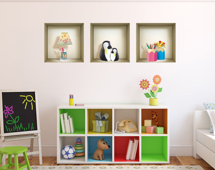 3D WALL Stickers, NICHE illusion set, Removable Vinyl - Image 4